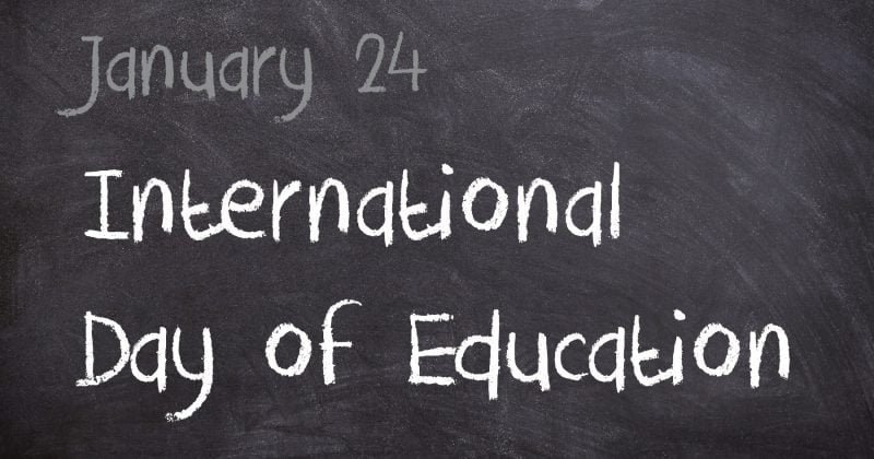 One Educated Man Teaches one Uneducated Man shall ensure 100 Percent Education In Pakistan: A reminder on the International Day of Education.